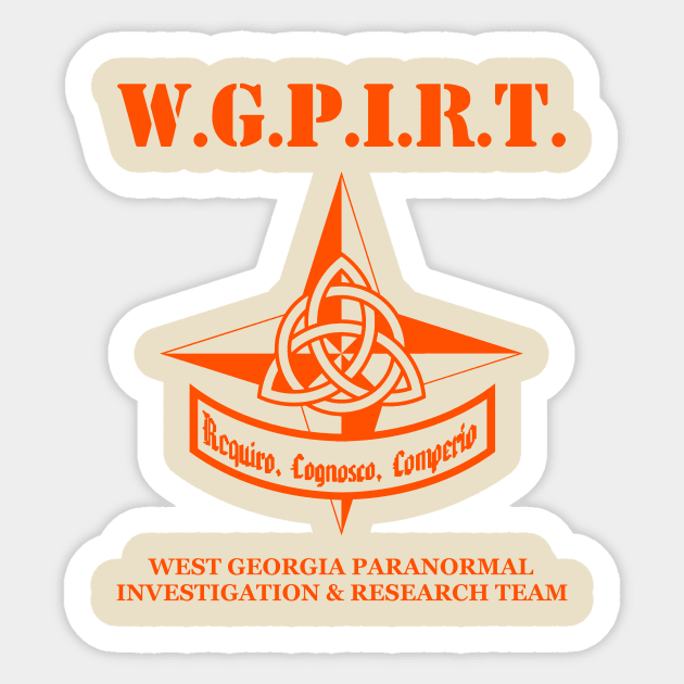 WGPIRT Star logo (Orange) Sticker by J. Rufus T-Shirtery